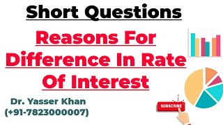 Reasons For Differences In Rate Of Interest [upl. by Einahpets]