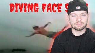 His Face Split Apart  THE DIVING FACE SPLIT GUY [upl. by Arataj]