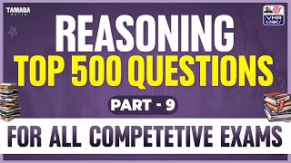 DAY 9 REASONING GOOD LUCK SESSIONS [upl. by Arrim810]