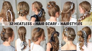 12 Hair Scarf Hairstyles  Back to School  Missy Sue [upl. by Yeliah90]