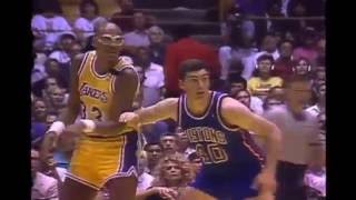 Kareem AbdulJabbar  1989 NBA Finals Highlights 42 Years Old [upl. by Ellinnet]