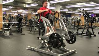 Horizontal Grip Hammer Strength IsoLateral Row [upl. by Rico]