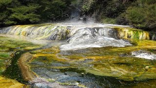 New Zealand  Rotorua  Geothermal Attractions  Waimangu Valley Lake Rotomahana amp Mount Tarawera [upl. by Beverly]