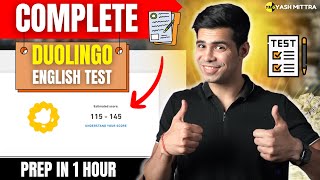 DUOLINGO ENGLISH TEST FULL COURSE IN 1 HOUR DET in 60 minutes [upl. by Glynas]