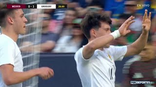 GOL DE PELLISTRI  Mexico 0  2 Uruguay  MNTonFOXDeportes [upl. by Poucher]