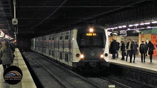 Paris trains  MI09 et MI2N du RER A à Auber [upl. by Romanas]