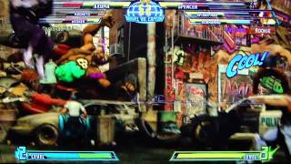 MvC3 Horrendous Lag Online Casuals pt30 [upl. by Derag247]