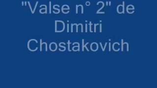 Dimitri Chostakovich quotValse n°2quot Arrangement de philippemaes5wanadoofr [upl. by Attena370]