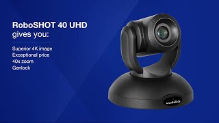 Vaddio RoboSHOT 40 UHD BroadcastQuality PTZ Camera with 40x Zoom [upl. by Nailil]