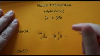 Writing Alpha Decay Nuclear Equations [upl. by Lurlene914]