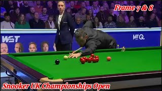 Snooker UK Championship Open Ronnie O’Sullivan VS Hossein Vafaei  Frame 7 amp 8 [upl. by Nnaeel]