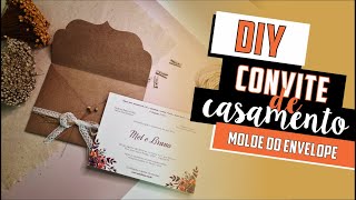 Como fazer Convite de Casamento Rústico  DIY  Faça você mesmo  Tutoriais casamento [upl. by Sianna]