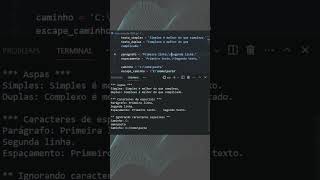 003  python  Strings e caracteres especiais em Python [upl. by Collins]