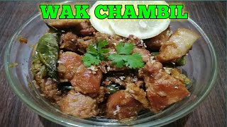 HOW TO COOK WAK CHAMBIL [upl. by Kado]