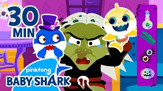 Wicked Witch Goes to Baby Shark Hair Salon  Compilation  Halloween Monster  Baby Shark Official [upl. by Judsen47]