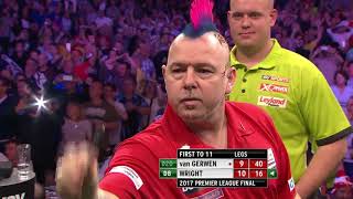 Wright v Van Gerwen  Premier League Final 2017 [upl. by Oina]