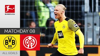 Haaland Brace Seals the Deal  Borussia Dortmund  1 FSV Mainz 05 31  All Goals  Matchday 8 [upl. by Ailati]