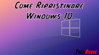 Come creare un punto di ripristino in Windows 10 [upl. by Eelirol]