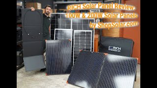 RICH Solar Panel Review 100W amp 200W Solar Panels by Shop Solar [upl. by Aizirtap]