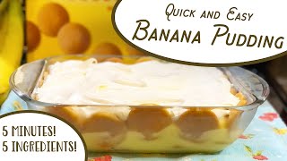 Quick amp Easy Banana Pudding  No bake pudding vanilla wafers bananas amp CoolWhip southernrecipes [upl. by Milurd]