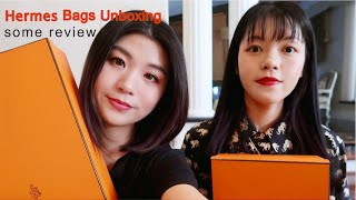 Two Hermes Bags Unboxing and Some ReviewEvelyne MiniVerrou Mini [upl. by Reidid771]