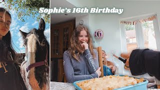 Sophie turns 16😭 sweet 16 birthday vlog 🥳 [upl. by Ellak]