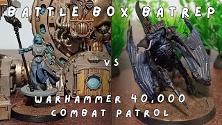 Battle Box Batrep  Warhammer 40000 Combat Patrol Tau vs Tyranids [upl. by Solley224]