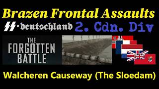 Attacking the Walcheren Island Causeway Sloedam in 1940 and 1944 [upl. by Elijah]