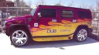 HILLYARD CUSTOM RIMampTIRE WORLDS MOST EXPENSIVE HUMMER H2 SPINNER RIMS [upl. by Behah896]