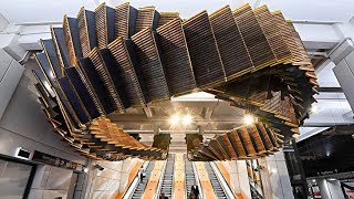 Sydneys Wynyard station wooden escalators get new life [upl. by Kim]