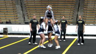 cheerleading stunt routine [upl. by Rotciv]