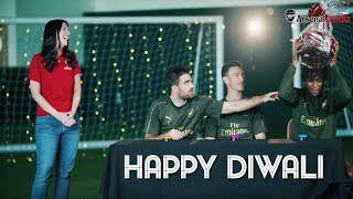 Happy Diwali  Sokratis v Koscielny v Iwobi in a Diwali challenge [upl. by Audry985]