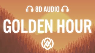 JVKE  golden hour Lyrics  8D Audio 🎧 [upl. by Hama]