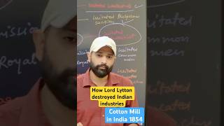 How Lytton destroyed Indian industries upsc trending mahabharat krishna ias motivation shorts [upl. by Aiyram]