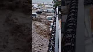 RARE STORMS floods overwhelmed the Catania City in Sicily Italy today FLOODS NEWS DEVASTED [upl. by Aryhs]