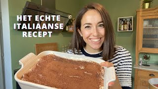 ÉCHTE ITALIAANSE TIRAMISU ZO MAAK JE DAT [upl. by Hayton]