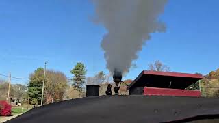 Hocking Valley Scenic Railway Steam Locomotive 3 Cab Ride With Glorious Rizzoli 5 Chime Whistle [upl. by Bartosch106]