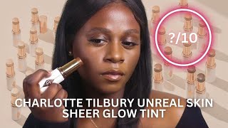 Charlotte Tilbury Unreal Skin Sheer Glow Tint  Is it TOO GLOWY [upl. by Arikehs]