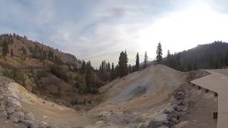 Fumaroles at Lassen Volcanic National Park 360 [upl. by Neomah502]