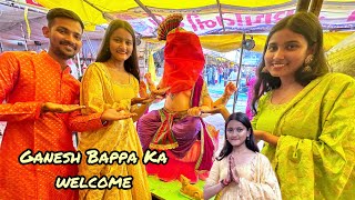 Ganpati Bappa Ka Welcome  GANESH CHATURTHI 2024 [upl. by Gerardo]