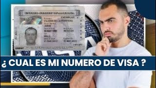 Cuál es mi Número de VISA   asesorvisados consejosmigratorios [upl. by Calica]