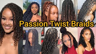 Super Cute Twist Braids  Flat Twist Braids Hairstyles for Black Women  Passion Twist Braids [upl. by Hadlee545]