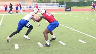 Logan Compton Highlights 164 Rivals Camp Series Houston 2018 [upl. by Akcemat]