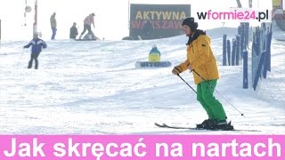 Narty zjazdowe  jak skręcać [upl. by Airebma982]