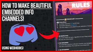 How to Make EMBEDDED Info Channels on Discord StepByStep [upl. by Ingram827]