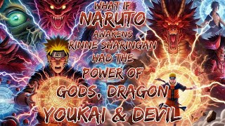 What If Naruto Awakens The RinneSharingan Had Power Of Gods Dragon Youkai And Devil [upl. by Sokram882]