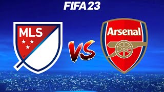 FIFA 23  MLS AllStars vs Arsenal  Club Friendly 2023  Gameplay [upl. by Ylrahc]