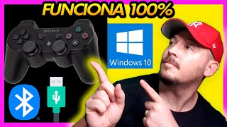 ✅ Como conectar el MANDO de PS3 en PC Windows 10Windows 11 2023 [upl. by Annis]