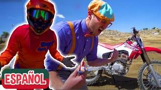 Blippi explora una motocicleta  Vehículos para niños  Videos educativos para niños [upl. by Nilhsa]