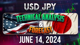 Latest USDJPY Forecast and Technical Analysis for June 14 2024 [upl. by Ahseiat]